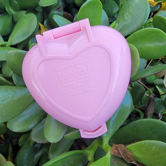 Vintage 90's Polly Pocket Heart-Shaped Pink House Garden Playset - Picture 6 of 7